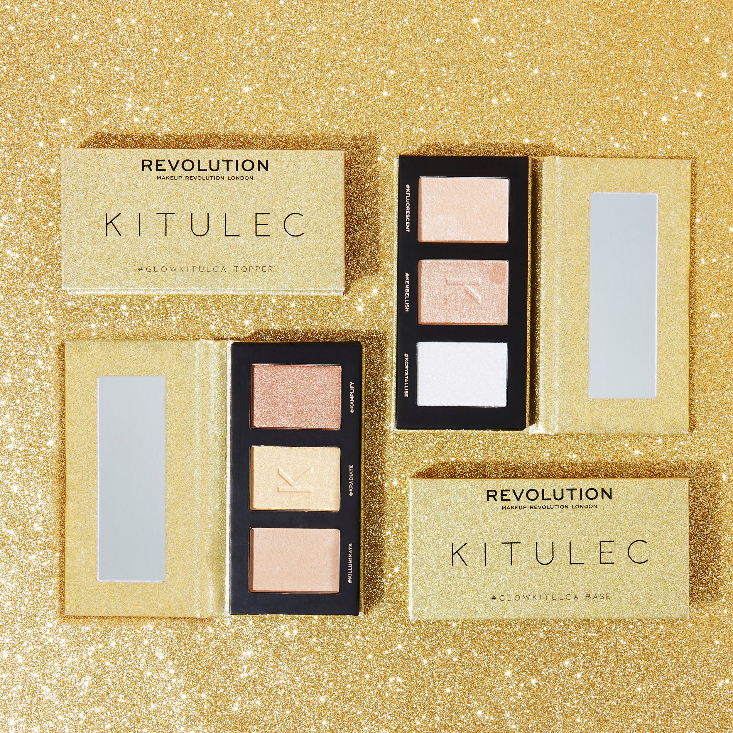 Makeup Revolution X Kitulec Glow Kit palette di trucchi