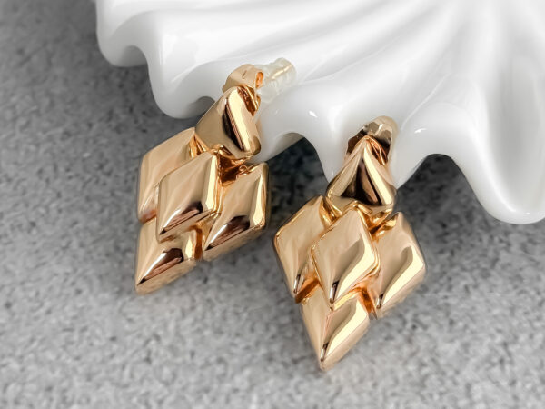 pozłacane kolczyki - LOZETTE