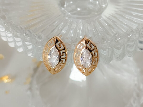 pozłacane kolczyki antyczny blask