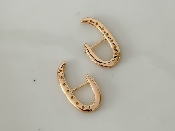 pozłacane kolczyki haczyk