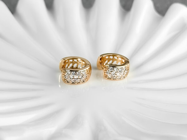 pozłacane kolczyki koła  - Gemkiss